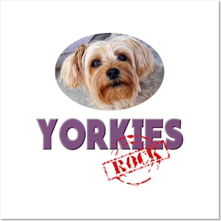 Yorkies Rock! Posters and Art